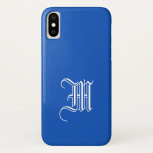 サファイアブルー無地の背景iPhone Xケース iPhone X ケース