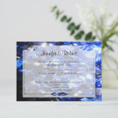 サファイアブルー45thアニバーサリーレスポンスカード 出欠カード (スタンド正面)