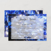 サファイアブルー45thアニバーサリーレスポンスカード 出欠カード (正面/裏面)