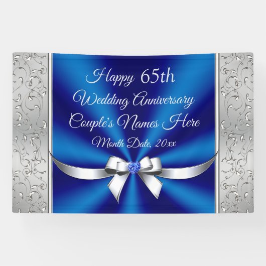 サファイアブルー65周年記念バナー 横断幕 (横)