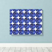 サファイアブルー キャンバスプリント (インサイチュ (ウッドフロア))