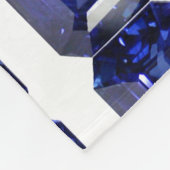 サファイアブルー フリースブランケット (角)