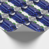 サファイアブルー ラッピングペーパー (角)