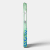 サファイアブルー(昆虫)オオカバマダラ、モナーク蝶iPadケース Case-Mate iPhoneケース (裏面 / 左)