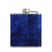 サファイアブルー | Cobalt Azureブライダルパーティモノグラム フラスク (裏面)