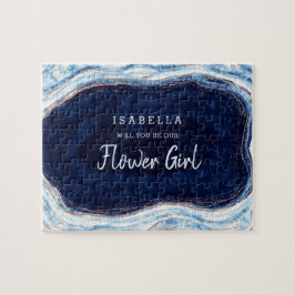 サファイアブルーGeode Be Our Flower Girl提案 ジグソーパズル