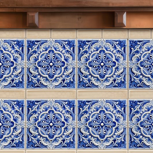 サファイアリスボンパターン（の模様が）あるセラミックデザイン タイル