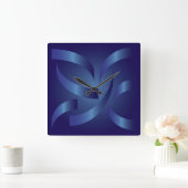 サファイアリボン スクエア壁時計 (ホーム)