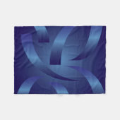 サファイアリボン フリースブランケット (正面(横))