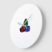 サファイアルビーエメラルドジェムストーン大時計 ラージ壁時計 (傾斜)