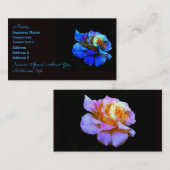 サファイアレインボーバラ名刺 名刺 (正面/裏面)