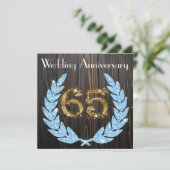 サファイアローレル金ゴールド65結婚周年 招待状 (スタンド正面)