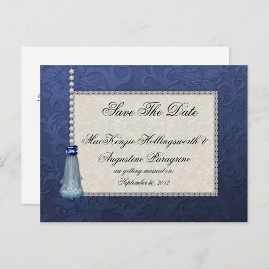 サファイアーズダイアモンズブルータッセルオンダマスク救 案内ポストカード (正面/裏面)