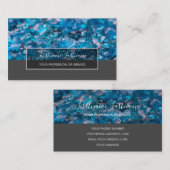 サファイア大切ジェム高級クリスタルジュエリー 名刺 (正面/裏面)