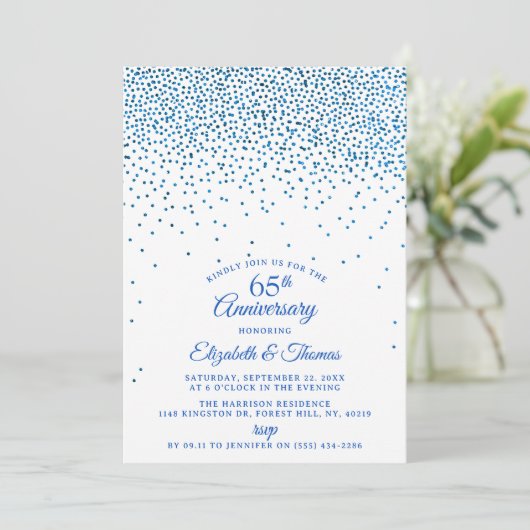 サファイア婚65周年 招待状 (スタンド正面)