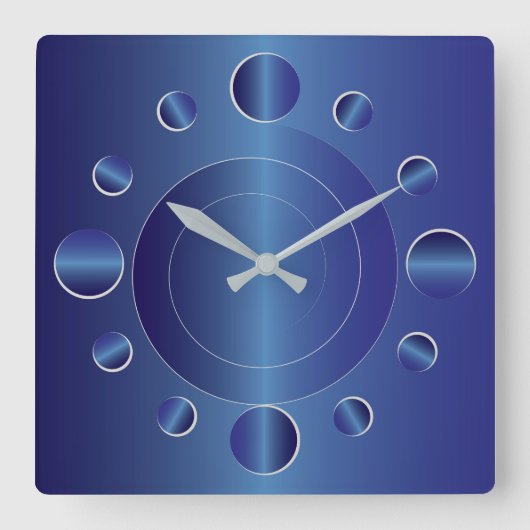 サファイア時間 スクエア壁時計 (正面)