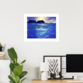 サファイア波 ポスター (ホームオフィス)