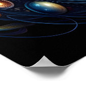 サファイア注視：青い目をした猫 ポスター (角)