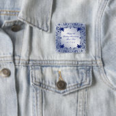 サファイア第45の結婚記念日ボタン 缶バッジ (インサイチュ)