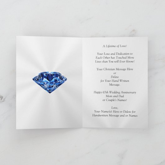 サファイア第65記念日カードからの十字の破烈 カード (内部)