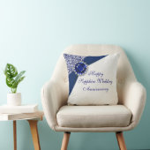 サファイア結婚ズ記念日装飾用クッション クッション (椅子)