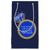 サファイア結婚ズ記念日45年抱き枕 スモールペーパーバッグ (正面)