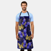 サファイア蝶を含む組成物 エプロン (着用した状態)