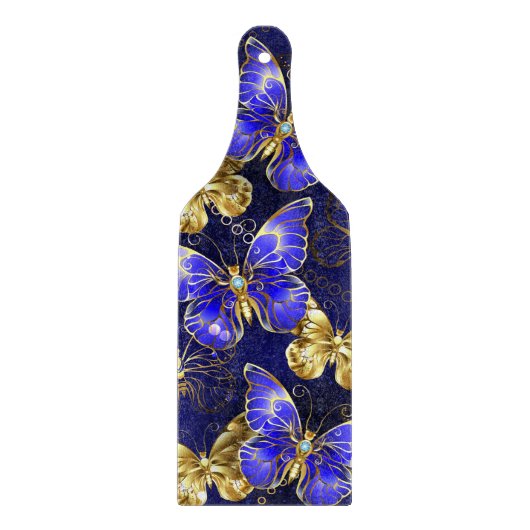 サファイア蝶を含む組成物 カッティングボード (正面)