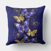 サファイア蝶を含む組成物 クッション (裏面)