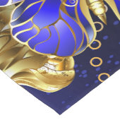 サファイア蝶を含む組成物 ショートテーブルランナー (コーナー)