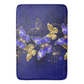 サファイア蝶を含む組成物 バスマット (正面縦)