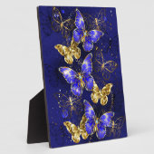 サファイア蝶を含む組成物 フォトプラーク (側面)