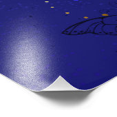 サファイア蝶を含む組成物 フォトプリント            (角)