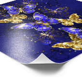 サファイア蝶を含む組成物 フォトプリント            (角)