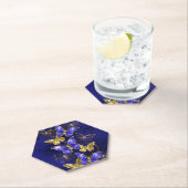 サファイア蝶を含む組成物 ペーパーコースター (インサイチュ)