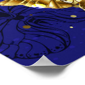 サファイア蝶を含む組成物 ポスター (角)