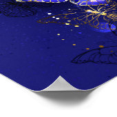 サファイア蝶を含む組成物 ポスター (角)