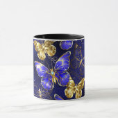 サファイア蝶を含む組成物 マグカップ (中央)