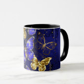 サファイア蝶を含む組成物 マグカップ (正面右)