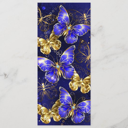 サファイア蝶を含む組成物 メニュー (正面)