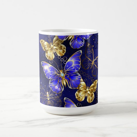 サファイア蝶を含む組成物 モーフィングマグカップ (中央)