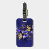サファイア蝶を含む組成物 ラゲッジタグ (正面縦)