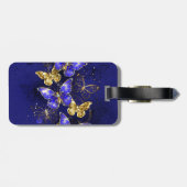 サファイア蝶を含む組成物 ラゲッジタグ (裏面横)