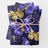 サファイア蝶を含む組成物 ラッピングペーパーシート (インサイチュ)