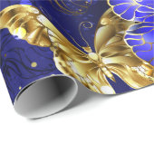 サファイア蝶を含む組成物 ラッピングペーパー (ロールコーナー)