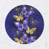 サファイア蝶を含む組成物 ラベル (デザイン1)