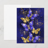 サファイア蝶を含む組成物 出欠カード (正面/裏面)