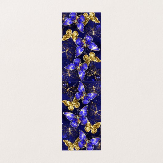 サファイア蝶を含む組成物 名刺 (外部フラット)