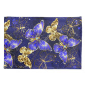 サファイア蝶を含む組成物 枕カバー (裏面)