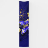 サファイア蝶を含む組成物 横断幕 (縦)